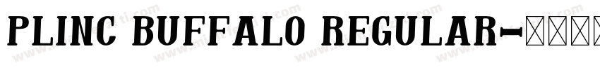 Plinc Buffalo Regular字体转换